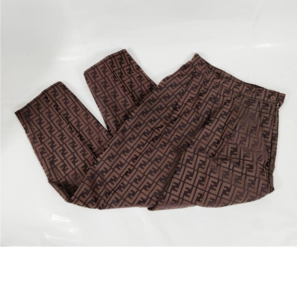 Fendi Brown Monogram Pants